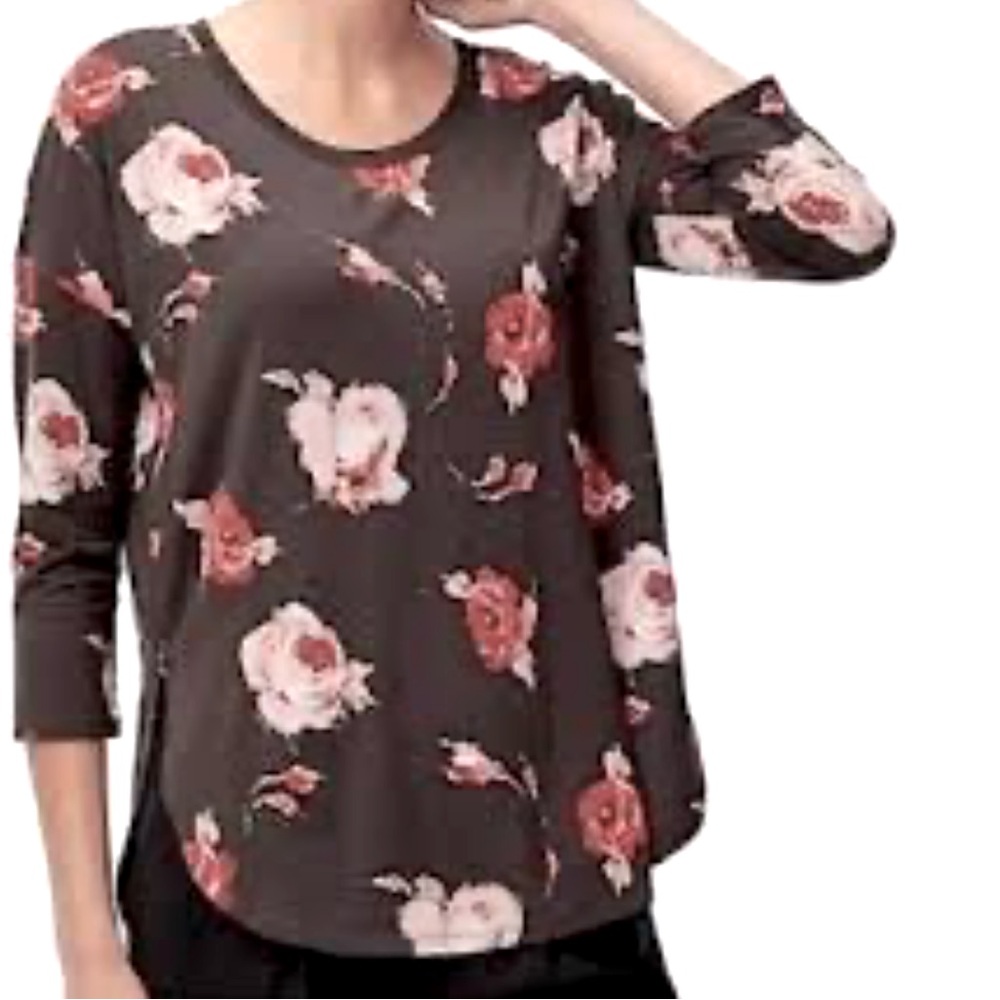 Babaton 3/4 sleeve Norris Floral Top